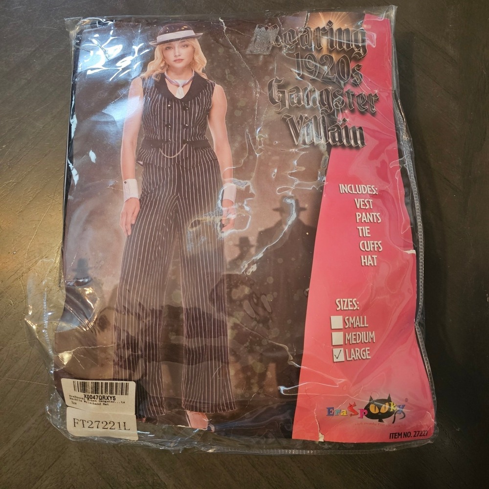 EraSpooky Roaring 1920s‎ Ganster Villian costume womens size large